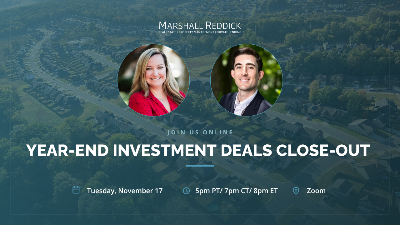 ONLINE EVENT: Year-End Investment Deals Close-Out
