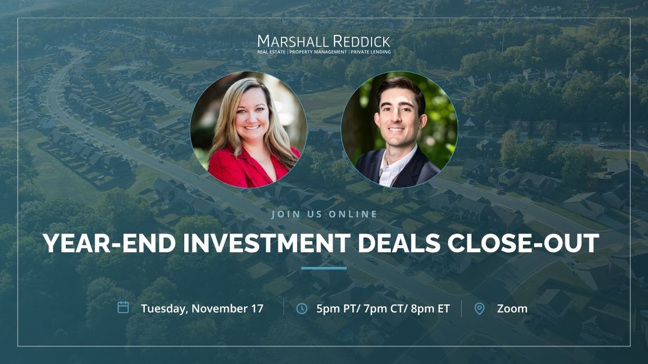 ONLINE EVENT: Year-End Investment Deals Close-Out
