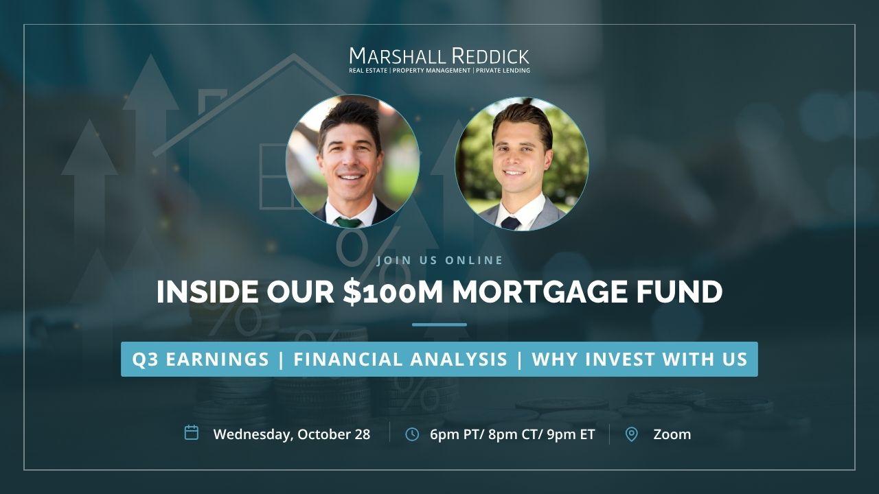 ONLINE EVENT: Q3 2026 Investor Call—Marshall Reddick Mortgage Fund